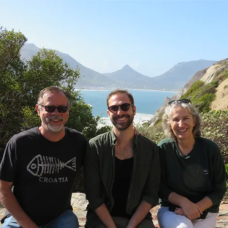 Jacky, Geoff and Jonty, hosts of Serenity One